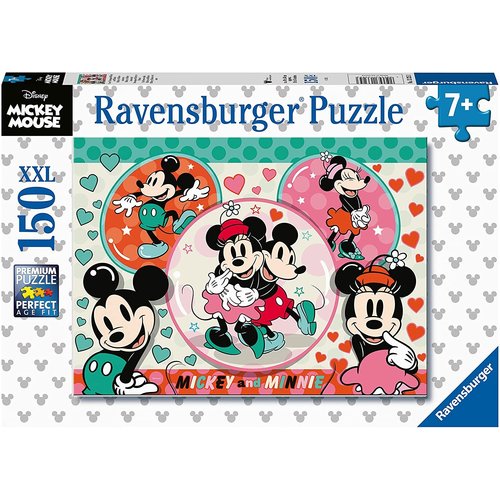  Ravensburger Mickey & Minnie, een droompaar - 150 stukjes 