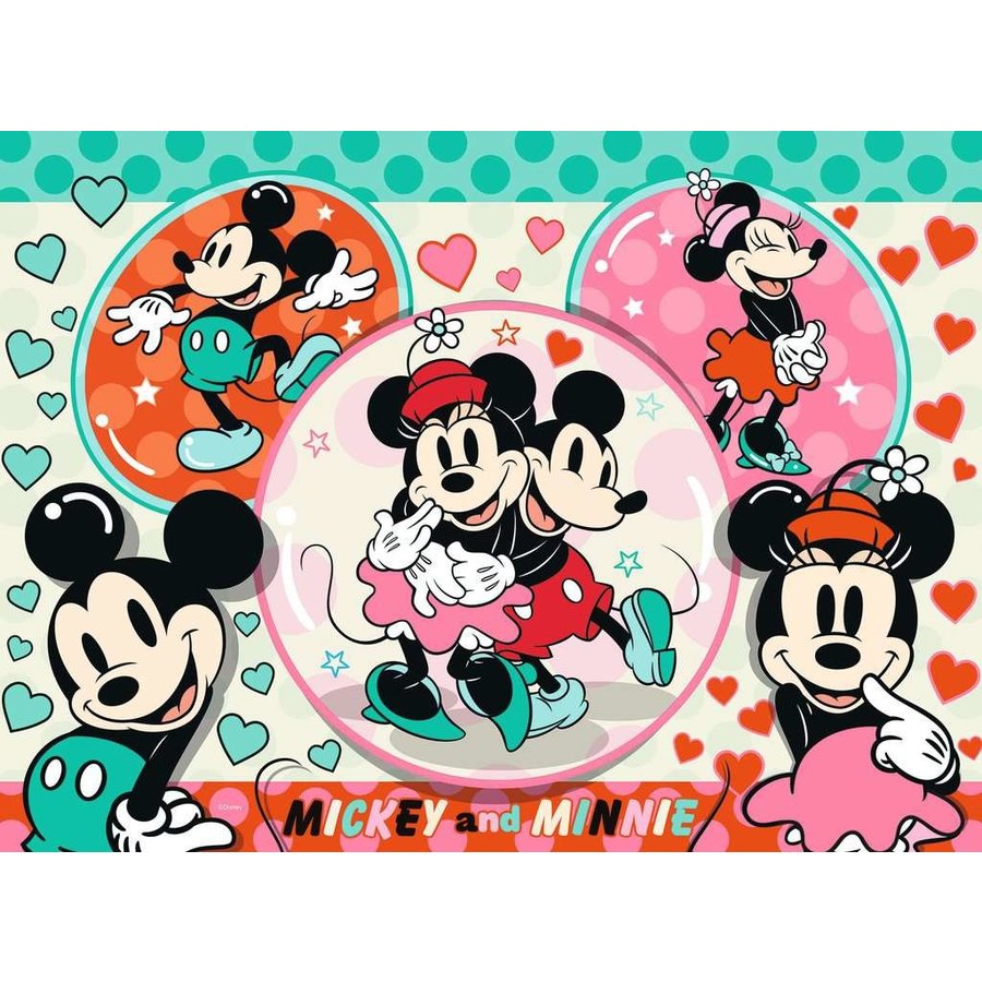 Mickey & Minnie, een droompaar - puzzel van 150 stukjes-2