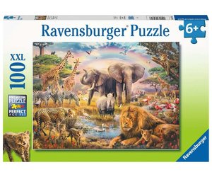 New 100 Piece African Elephant Puzzle 