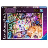 thumb-Tevreden kat - puzzel van 500 stukjes-1