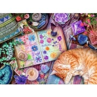 thumb-Tevreden kat - puzzel van 500 stukjes-2