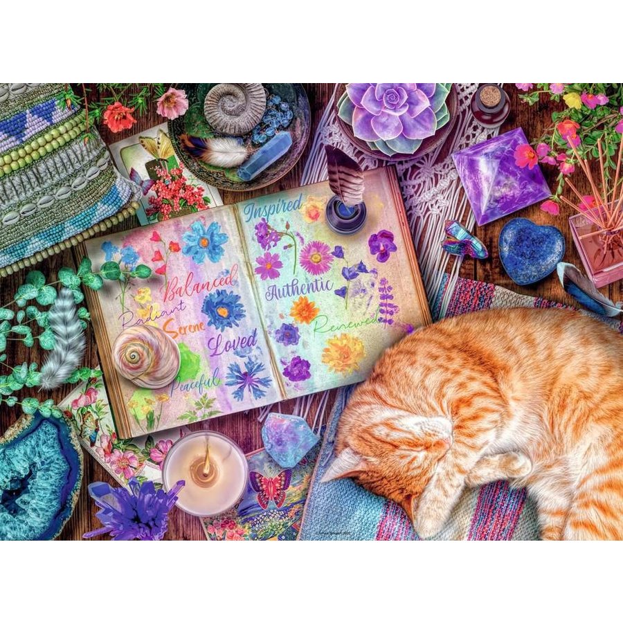 Chat satisfait - puzzle de 500 pièces-2