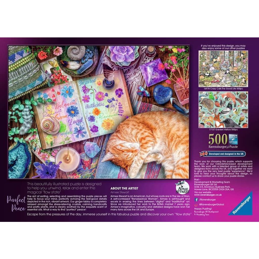 Tevreden kat - puzzel van 500 stukjes-3