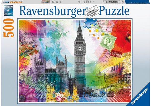  Ravensburger Carte postale de Londres - 500 pièces 