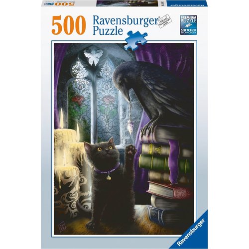  Ravensburger Chat Noir et Corbeau - 500 pièces 