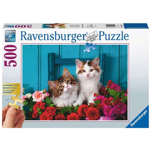  Ravensburger Chats et Roses - 500 XL pieces 