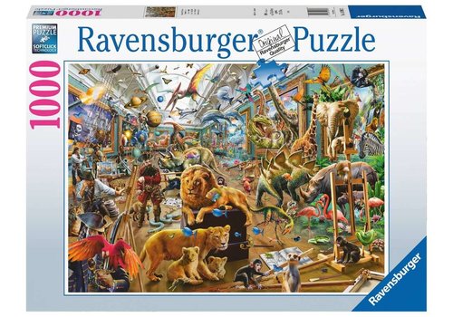 Ravensburger puzzle 1000 pièces - famille de loups dans la forêt - La Poste