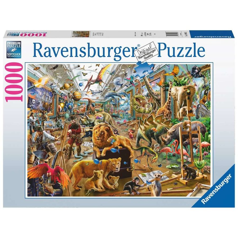 Chaos at the gallery  -  puzzle of 1000 pieces-1