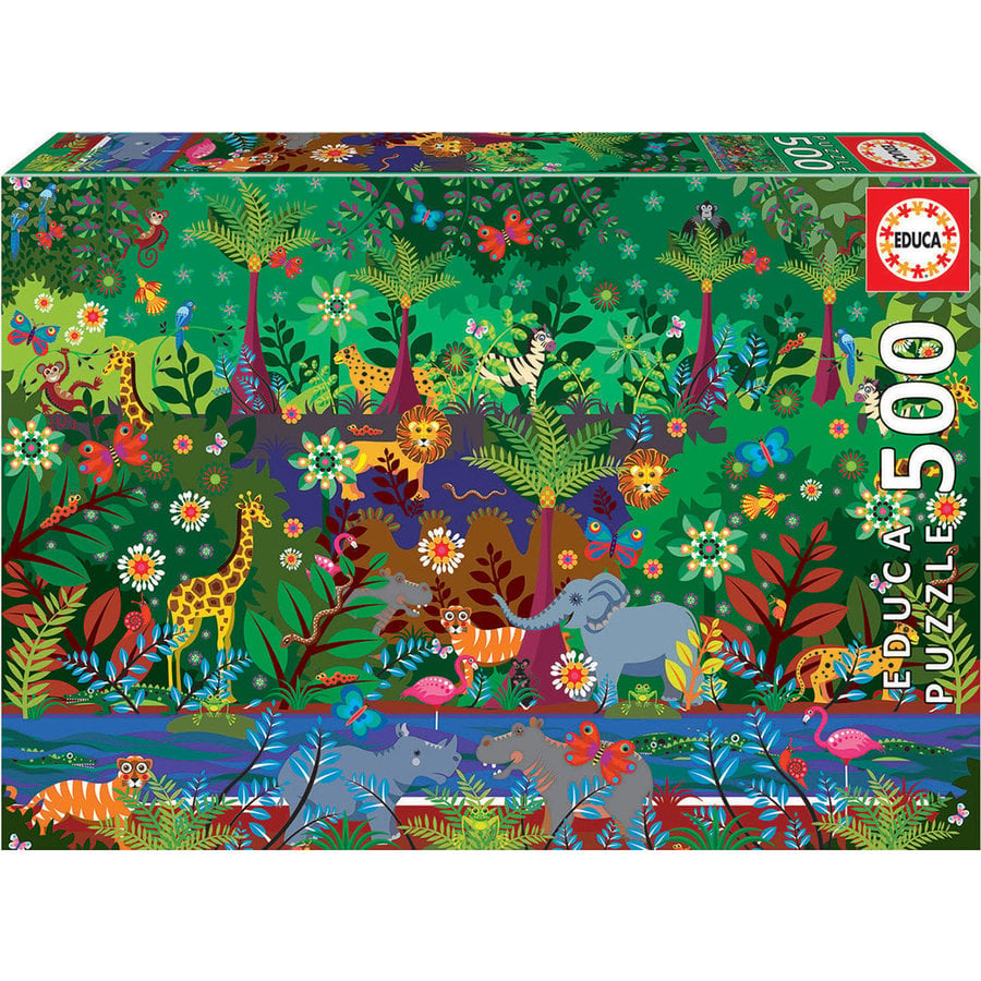 Jungle - jigsaw puzzle of 500 pieces-1