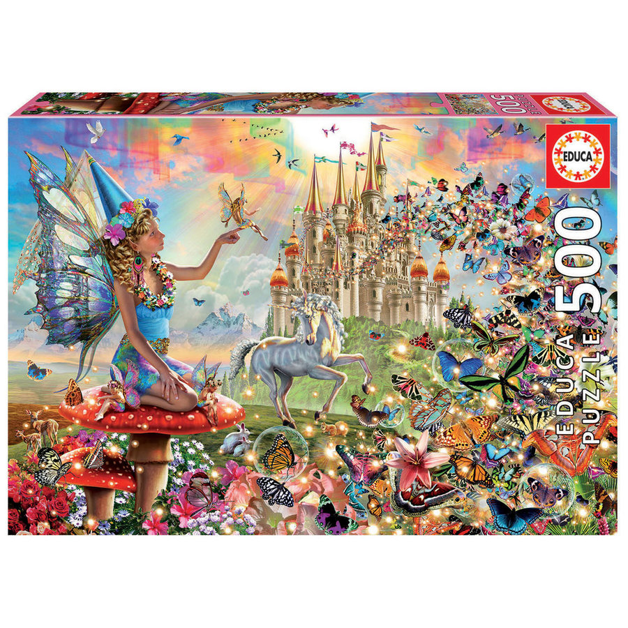 Fées et Papillons - puzzle de 500 pièces-1