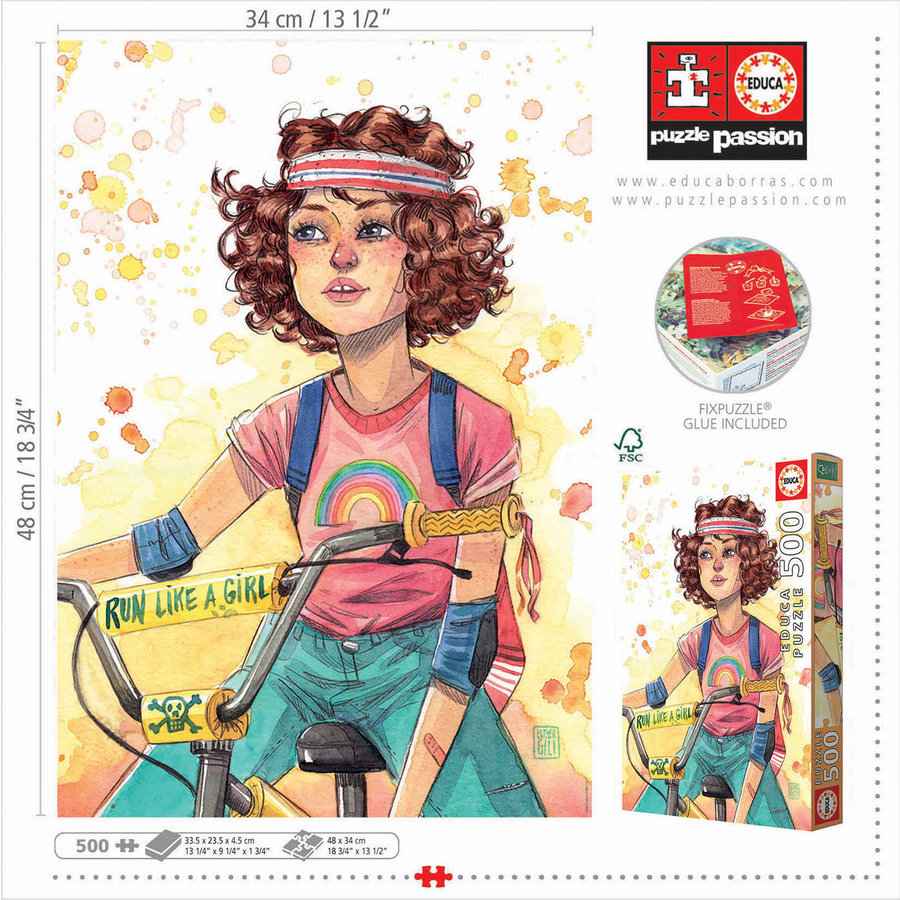 Run like a Girl - puzzle de 500 pièces-3