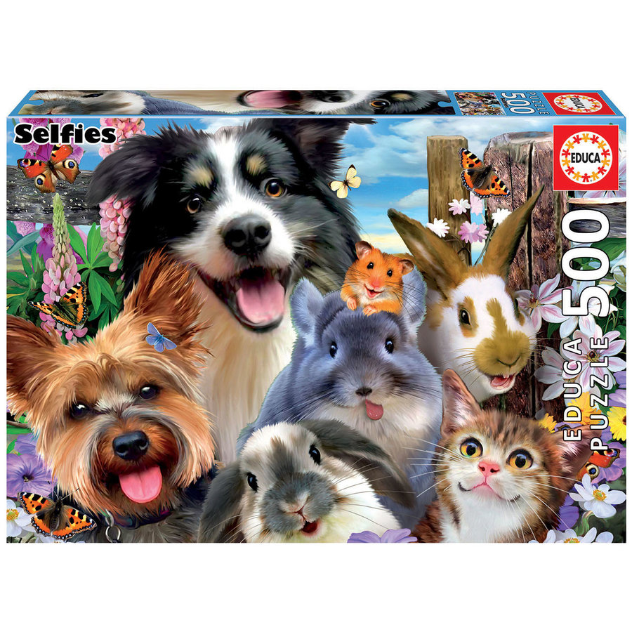 Funny Selfie - jigsaw puzzle of 500 pieces-1