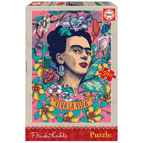  Educa Viva la Vida - Frida Kahlo - 500 pièces 