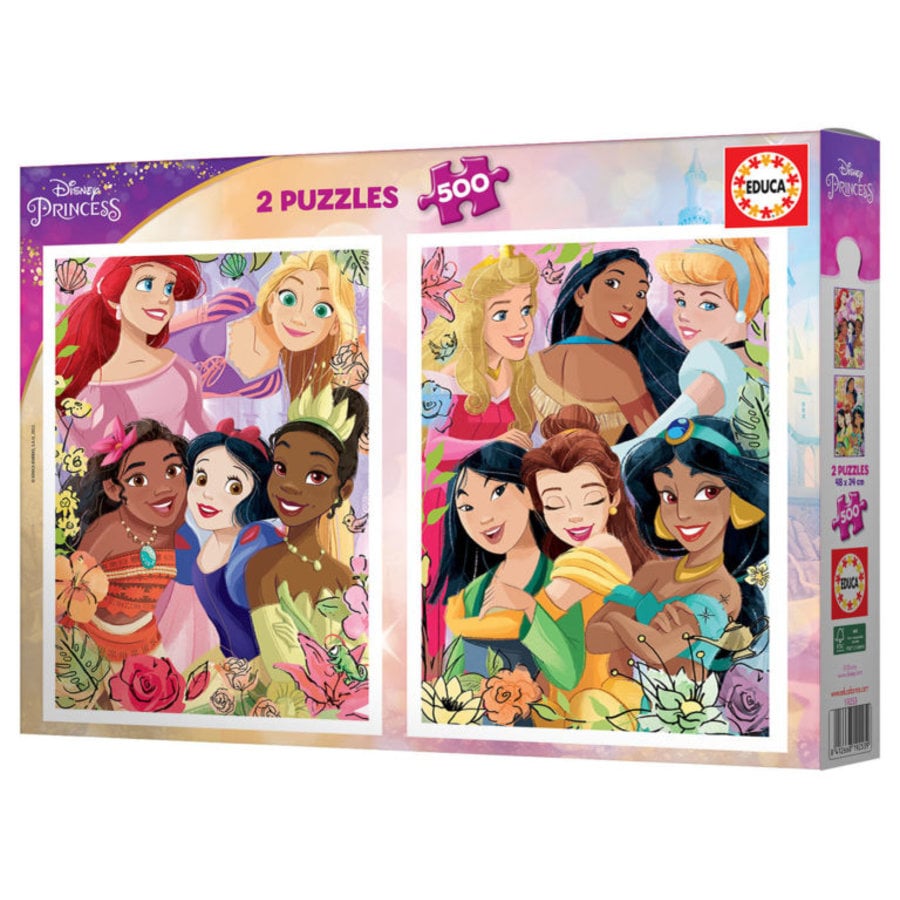 Disney Prinsessen  - 2 x 500 stukjes legpuzzel-3