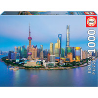 thumb-Zonsondergang in Shanghai - puzzel 1000 stukjes-1