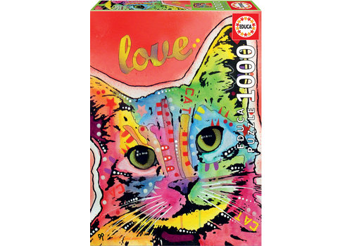  Educa Tilt Cat Love - Dean Russo - 1000 pièces 