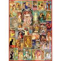 thumb-Art Nouveau collage - puzzle de 1000 pièces-3