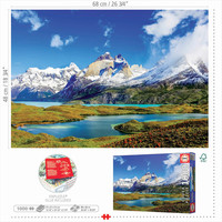 thumb-Patagonie - Tours du Paine - puzzle de 1000 pièces-3