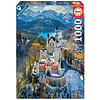 Educa Neuschwanstein Castle - puzzle of 1000 pieces