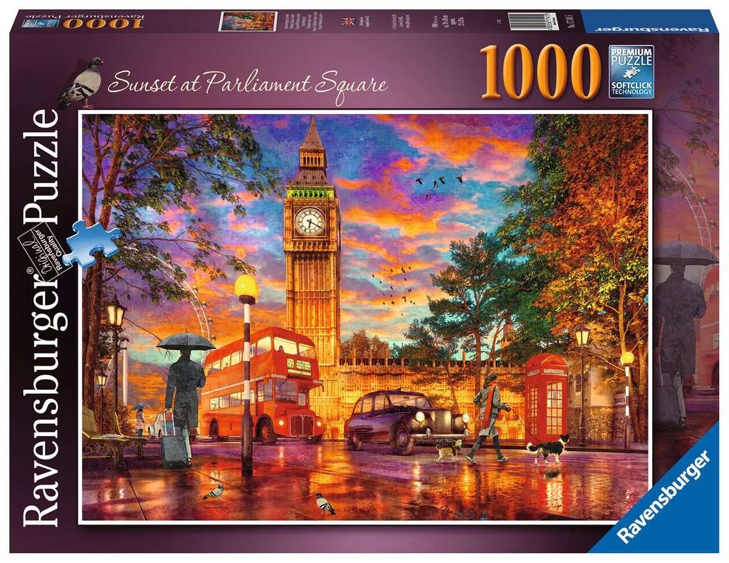 Puzzle 2000 pièces : Londres au coucher du soleil - Educa - Rue