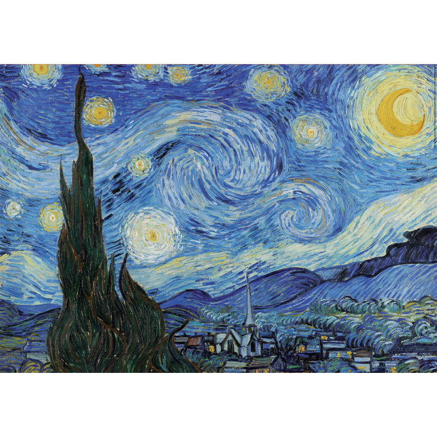 Vincent van Gogh - La nuit étoilée - puzzle de 1000 pièces-1