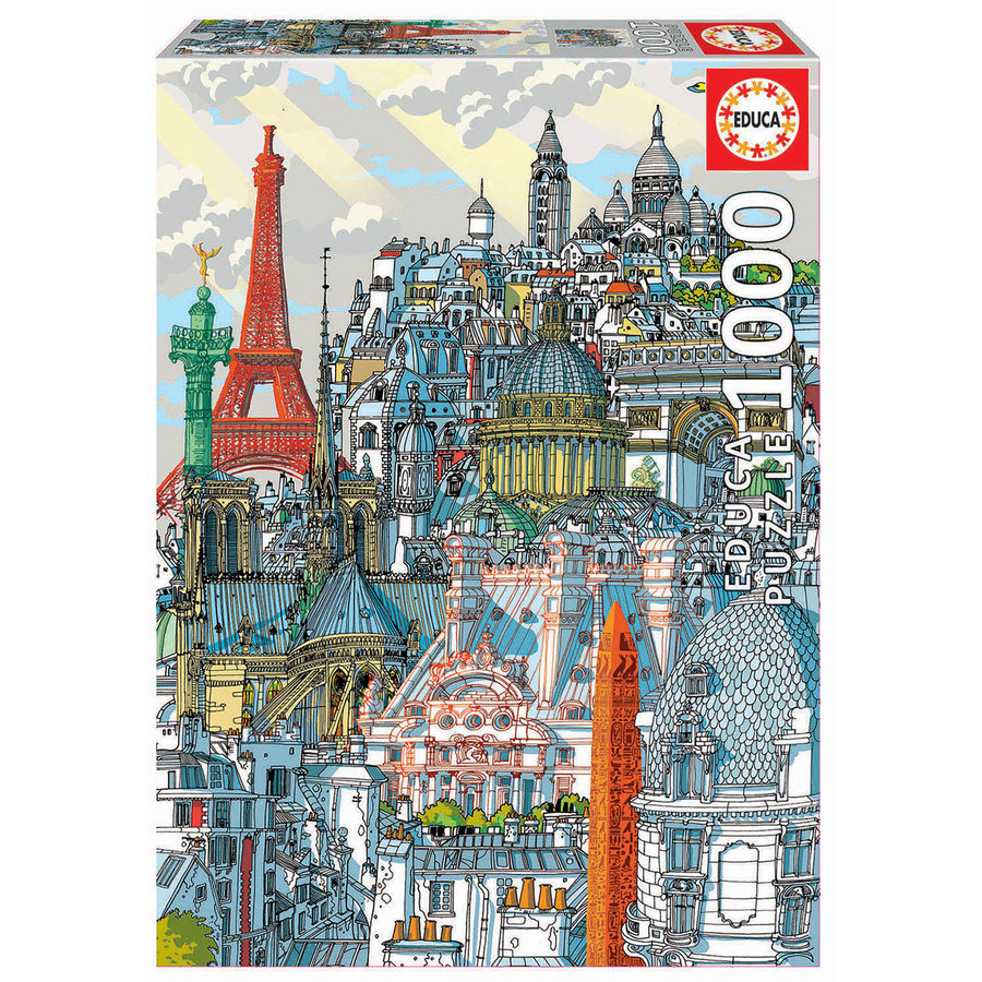 Paris - Carlo Stanga - puzzle of 1000 pieces-1