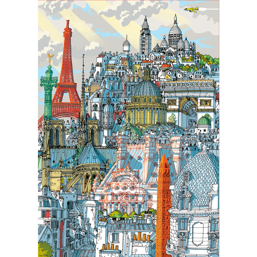 Paris - Carlo Stanga - puzzle of 1000 pieces-2