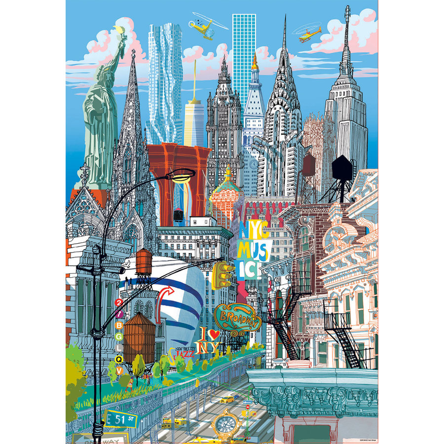 New York - Carlo Stanga - puzzle of 1000 pieces-2