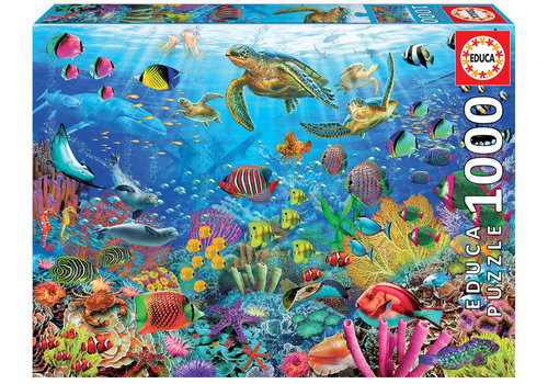  Educa Tortues au paradis - 1000 pièces 