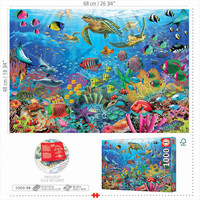 thumb-Tortues au paradis - puzzle de 1000 pièces-3