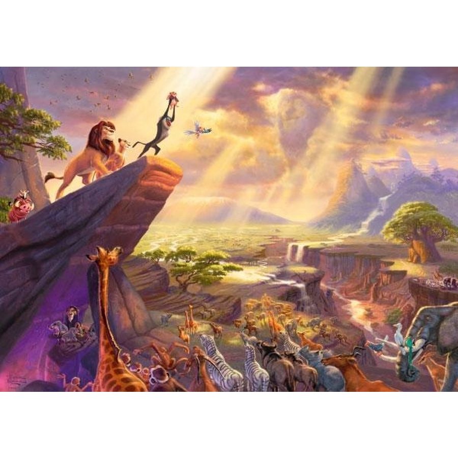 The Lion King - Thomas Kinkade - jigsaw puzzle of 1000 pieces-2