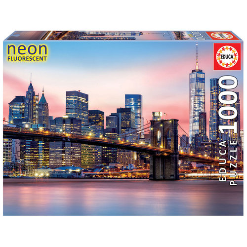  Educa Brooklyn Bridge - Glow in the Dark- puzzel 1000 stukjes 