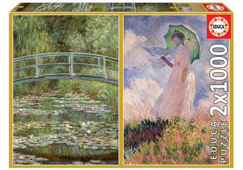  Educa Claude Monet - 2 x 1000 stukjes puzzel 