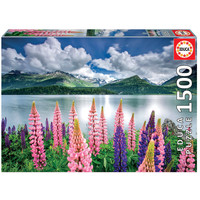 thumb-Lupines aan de oever - legpuzzel van 1500 stukjes-1