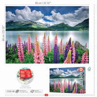 thumb-Lupines aan de oever - legpuzzel van 1500 stukjes-3