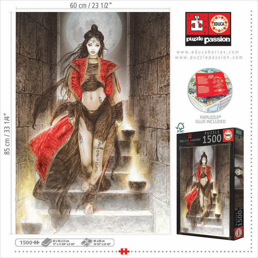 Dead Moon - Luis Royo - jigsaw puzzle of 1500 pieces-3