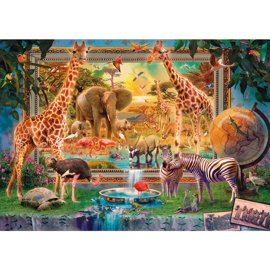 Savana Coming To Life - jigsaw puzzle of 4000 pieces-2
