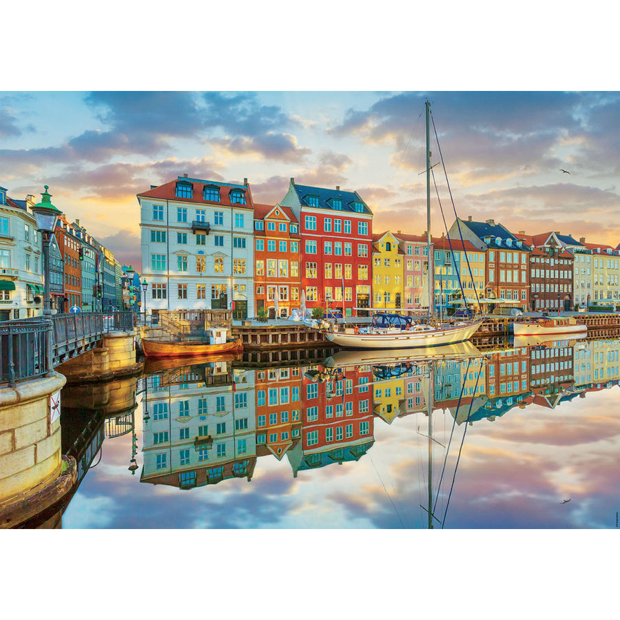 Port de Copenhague - puzzle de 2000 pièces-2