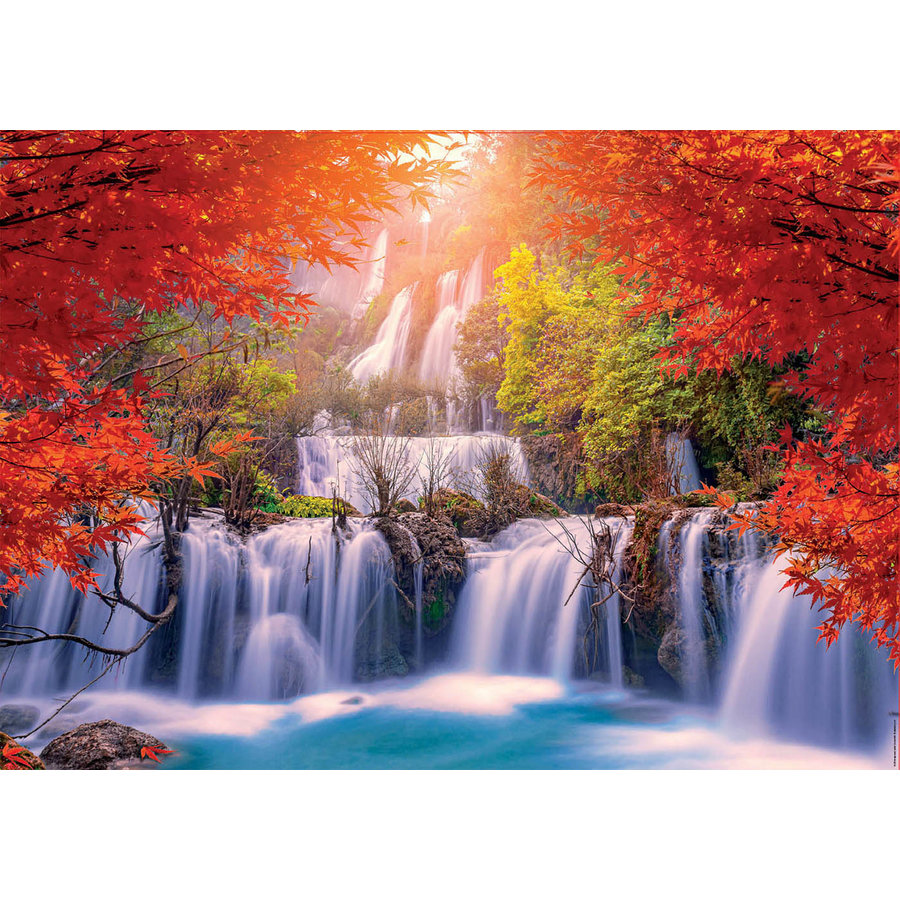 Waterfall in Thailand - jigsaw puzzle of 2000 pieces-2