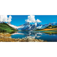 thumb-Meer in Zwitserland - panorama - puzzel van 3000 stukjes-2
