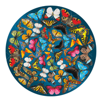 thumb-Papillon - Double-sided Round Jigsawpuzzle Wood - 424 pieces-3