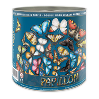 thumb-Papillon - Double-sided Round Jigsawpuzzle Wood - 424 pieces-1