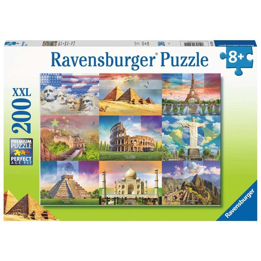 Monuments of the World - 200 pieces puzzle-1