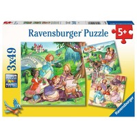 thumb-Kleine Prinsessen - 3 puzzels van 49 stukjes-1