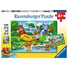 Ravensburger De Familie Beer op Kamp - 2 puzzels van 24 stukjes