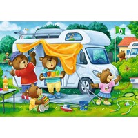 thumb-La famille Ours au camp - 2 puzzles de 24 pièces-3