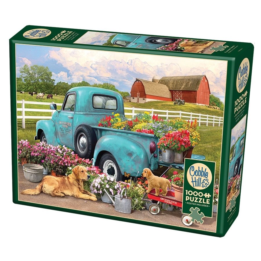 Flower Truck - puzzle of 1000 pieces-1