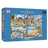 Gibsons Wish you were here - 4 puzzles of 500 pieces