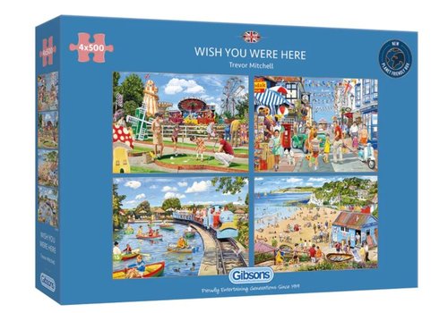  Gibsons Wish you were here - 4 puzzles of 500 pieces 