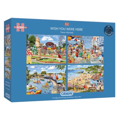  Gibsons Wish you were here - 4 puzzles of 500 pieces 